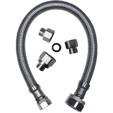 B & K 20 in Universal Stainless Steel Faucet Connector Kit  496-902